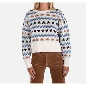 NEW JETTY women's crescent sweater in ivory